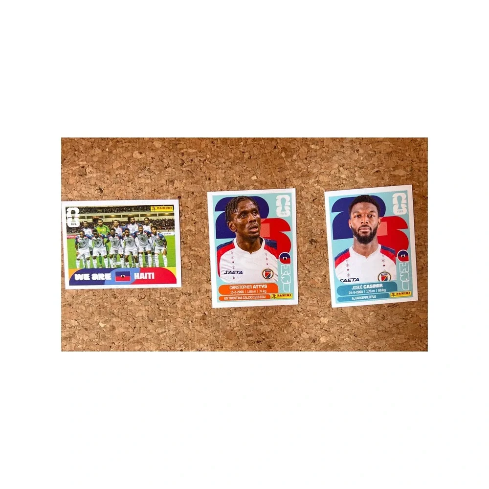 Panini FIFA World Cup 2026 Haiti Stickers Lot Christopher Attys Josue Casimir